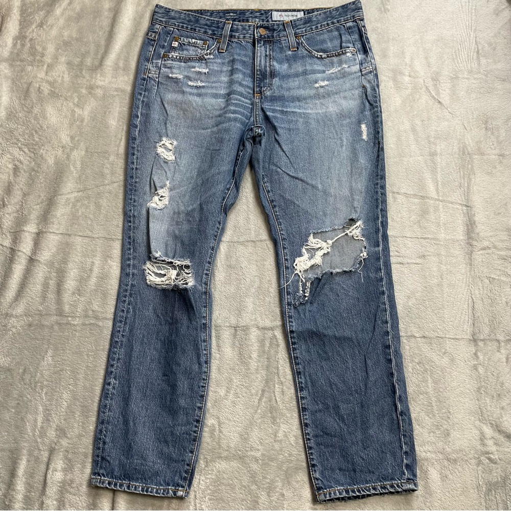 Adriano Goldschmied Jeans 30 Reg Womens AG Denim Beau Slouchy Skinny Ripped‎